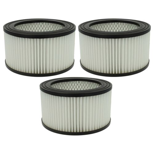 vhbw 3x filtre compatible avec TecTake 400930, 401048, 401049 aspirateur de cendres - Filtre HEPA contre les allergies