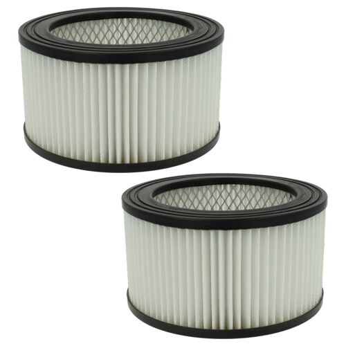 vhbw 2x filtre compatible avec Kamino FLAM337101 aspirateur de cendres - filtre HEPA noir / blanc
