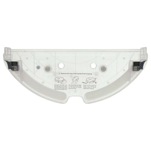 vhbw Support de réservoir d'eau compatible avec Roborock S6 MaxV, S6 Max robots aspirateur, nettoyeur de sol - couvercle inférieur noir / transparent