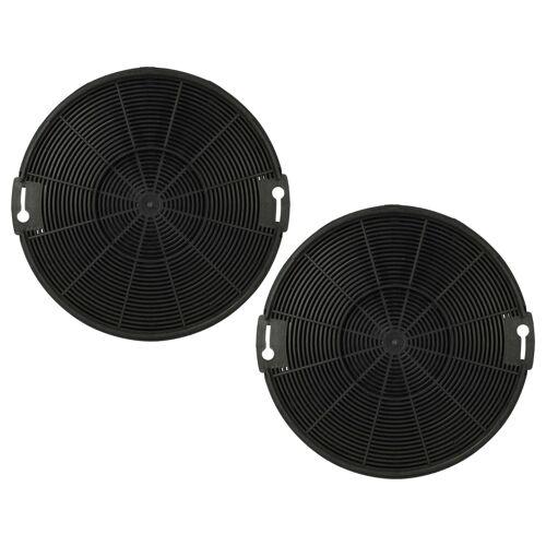 vhbw 2x Filtres à charbon actif remplacement pour FABER 112.0254.245, 112.0067.944 pour hotte aspirante - 15 cm