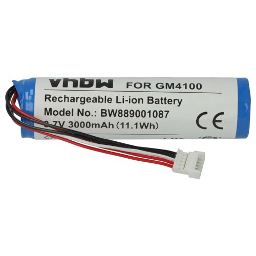 vhbw Batterie compatible avec Datalogic Gryphon GBT4130, RBP-GM40 scanner de code-barre POS (3000mAh, 3,7V, Li-ion)