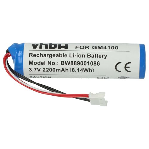 vhbw Batterie compatible avec Datalogic Gryphon GBT4130, RBP-GM40 scanner de code-barre POS (2200mAh, 3,7V, Li-ion)