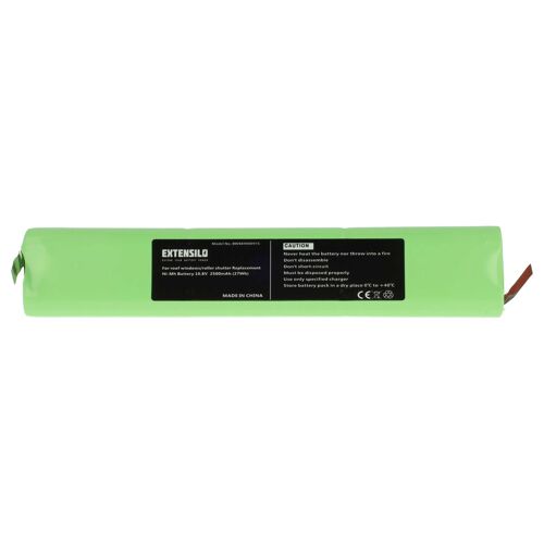 EXTENSILO Batterie compatible avec Velux volet roulant de fenêtre et stores, fenêtres solaires (2500mAh, 10,8V, NiMH)