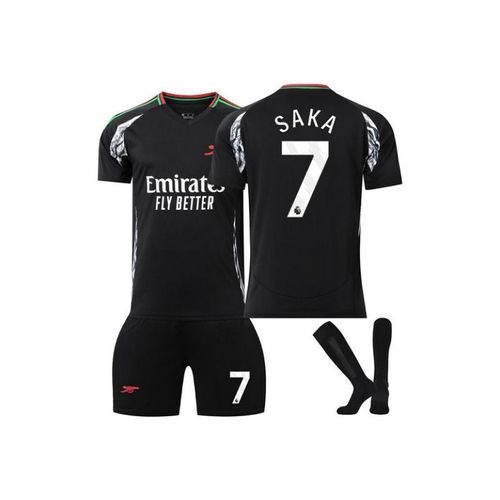 Maillot Arsenal Extérieur 24/25 Saka #7 Ensemble Football 3 Pièces Enfant & Adulte