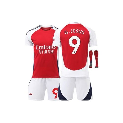 Maillot Arsenal Domicile 24/25 Gabriel Jesus #9 Ensemble Football 3 Pièces Enfant & Adulte