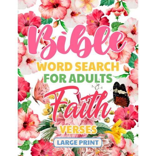 Bible Word Search For Adults Large Print Faith Verses: Puzzle Gift For Mom