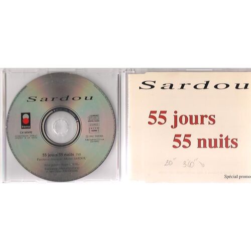 Cdsingle C4160692 55 Jours 55 Nuits 3'45 Monotitre Michel Sardou