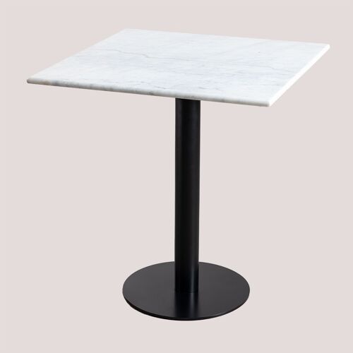 Table De Bar Carrée En Marbre Rocher 70 Cm