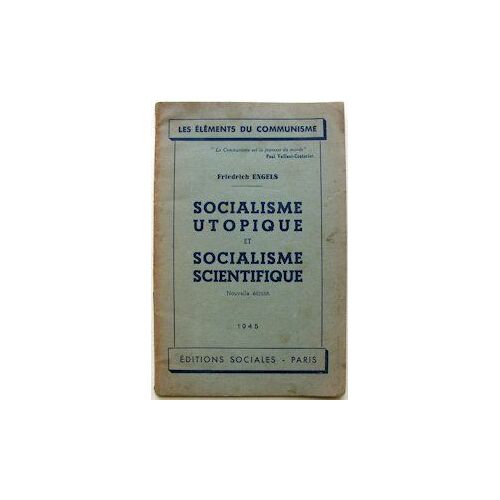 Socilaisme Utopique Et Socialisme Scientifique