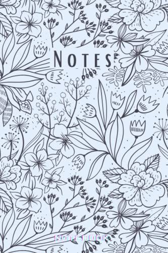 Notebook Minimalistic Brown And Tan-Floral Design Cover: Blank Lined Gift Funny Office Notebook Journal 6x9 100 Pages