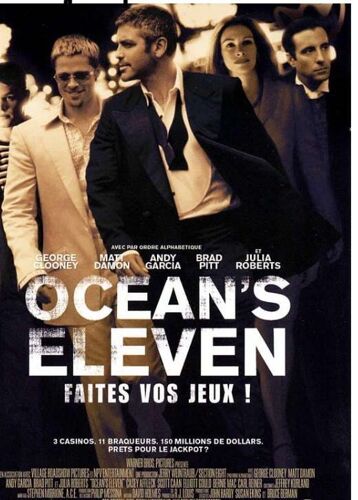 Affiche Cinéma Originale "Ocean Eleven" 40x60cm Pliée