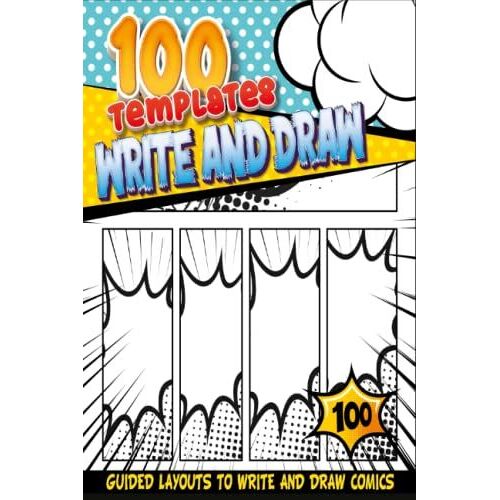 Guided Templates To Draw Cartoon Characters: Writing And Drawing Superheros Stories | Fill In Comic Books For Teens And Kids | Cartoon Goody Bags Stuffers For Kids Birthday