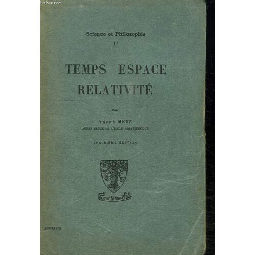 Science Et Philosophie 2 Temps Espace Relativite.