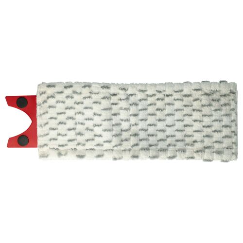 vhbw Serpillère compatible avec Vileda 1-2 Spray balai nettoyant - Tête de rechange, microfibre, gris / blanc
