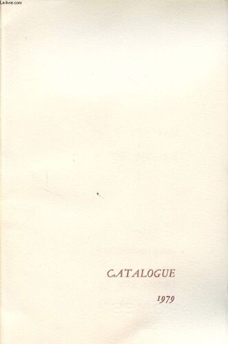 Catalogue 1979 : Pour Un Peu De Nuage -