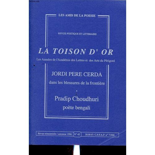 La Toison D Or : Jordi Pere Cerda
