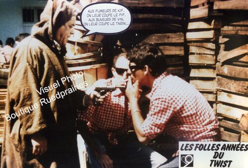 Les Folles Annees Du Twist : Jeu De 8 Photos D'exploitation Cinématographique - Format 20x29,5 Cm - De Mahmoud Zemmouri Avec Richard Bohringer, Jacques Villeret, Fawzi B. Saichi - 1984