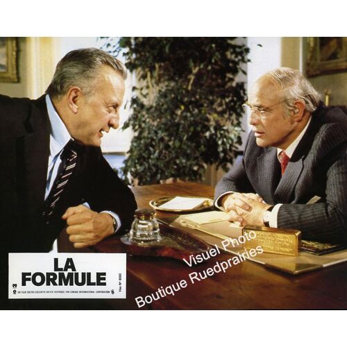 La Formule - The Formula : Jeu De 12 Photos D'exploitation Cinématographique - Format 21x27 Cm - De John G. Avildsen Avec George C. Scott, Marlon Brando, Marthe Keller - 1981