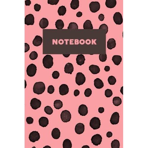 Notebook: Composition Book, Journal (6 X 9 Inches, 100 Pages, Lined Paper): Cute Cheetah Print Design Colored Pink