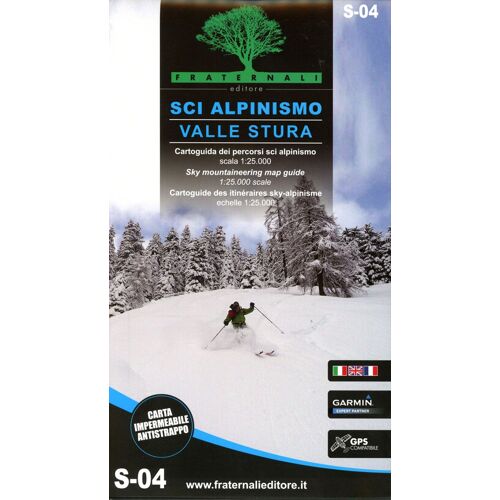Sci Alpinismo In Valle Po E Val Varaita. Cartoguida Scala 1:25.000-Sky Mountaineering Map Guide 1:25,000 Scale