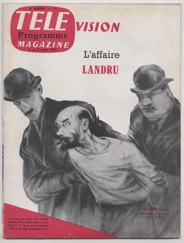 Télévision Programme Magazine N° 71 : L'affaire Landru