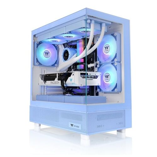 Thermaltake View 270 TG - Boîtier moyen tour - Bleu clair - RGB - Fenêtre