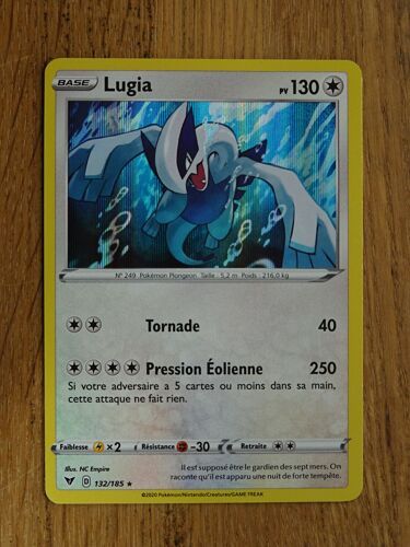 Carte Lugia Holo 130 Pv 132/185 Voltage Éclatant