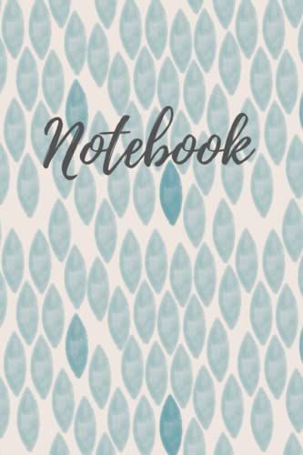 Notebook: Hand Drawn Water Colour Artwork Design 6x9 Inch 120 Dot Lined Pages