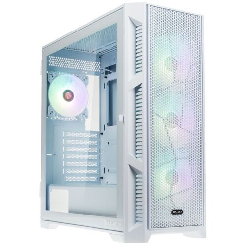Raijintek Ponos Ultra Mesh Midi-tower, Tempered Glass - Weiß