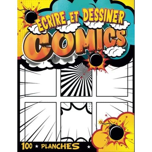 Carnet De Dessin Professionnel, A4: Une Bande Dessinée Vierge Pour Les Enfants | Créez Vos Propres Bandes Dessinées Avec Des Effets Et Des Bulles De Légende