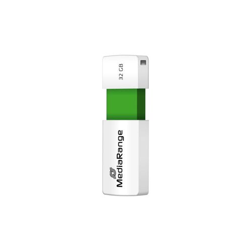 Mediarange Mr973 Lecteur Usb Flash 32 Go Usb Type-a 2.0 Vert, Blanc