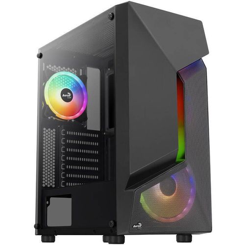 Boitier PC Moyen Tour ATX AeroCool Scape V2 RGB avec panneau vitré - Noir
