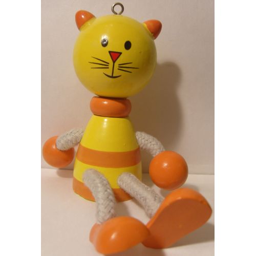 Figurine Chat En Bois