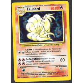 Carte Pokémon Feunard 12/102 [Holo] - Set De Base Wizards (Vf)