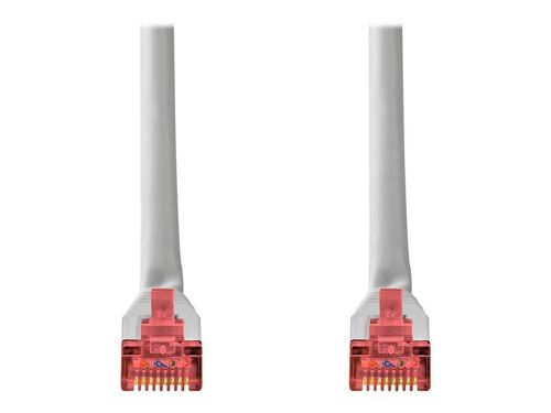 Nedis - Cordon de raccordement - RJ-45 (M) pour RJ-45 (M) - 5 m - S/FTP - CAT 6 - rond - gris