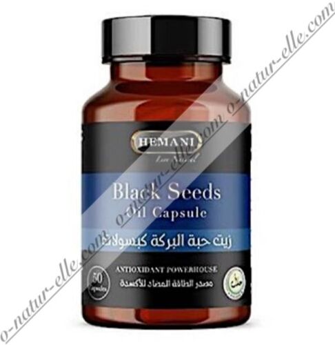 50 Capsules D'huile De Nigelle Gélule 100% Pure Naturelle Black Seed Oil Capsule 