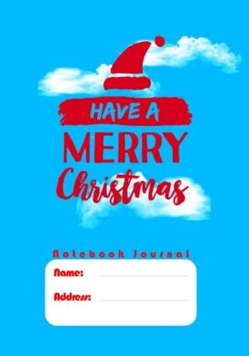 Merry Christmas Wide Ruled Lined Notebook Journal, Composition Notebook: 160 Pages 7"X 10" Notebook For Student, Girls & Boys, Pre-Composition Book