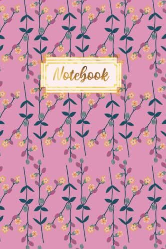 Notebook: Flower Print Composition Notebook - College Ruled Spring Floral Lined 120 Pages - Large 6 X 9 (Journal, Notebook, Diary, Composition Book)