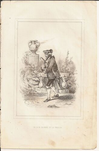 Florian, Fables (Illustrées Par Victor Adam), Le Bon Homme Et Le Trésor.