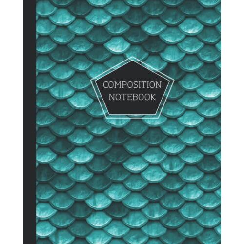 Composition Notebook: College Ruled: 120 Lined Pages Writing Journal: Mermaids Theme .