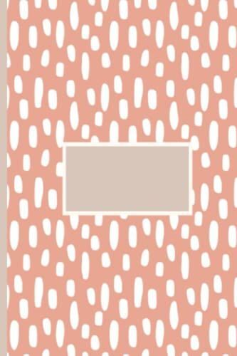 Coral Pink And White: Notebook