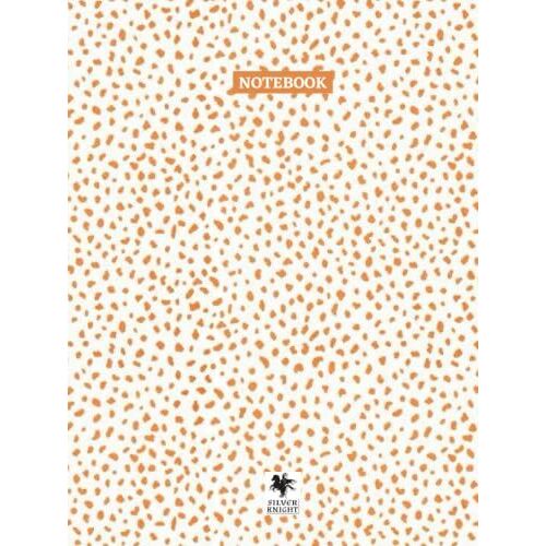 Cute Orange Leopard Print Composition Notebook - Orange Leopard College Ruled Notebook - 8.25 X 11 Large 150 Pages Ruled Lined Journal: Great For Work, School And Daily Use Notebook.