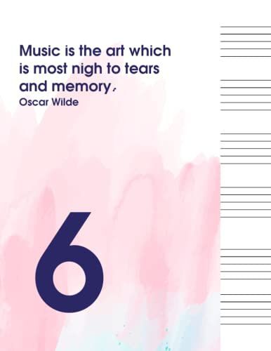 Music Is The Moonlight In The Gloomy Night Of Life: Blank Sheet Music Notebook | Wide Staff Blank Manuscript Paper | Staff Paper Notebook | Vol 18