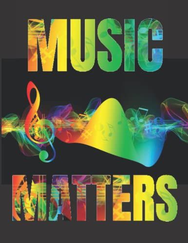 Blank Sheet Music Book - Music Matters Be Heard: 8.5" X 11"-152 Pages, 10 Staves Music Manuscript Paper Journal For Music Lessons |Blank Sheet Music ... | Blank Sheet Music Paper For Composing Music