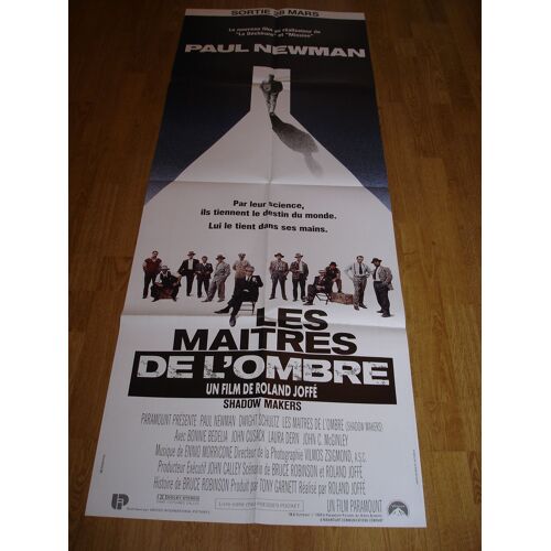 Les Maîtres De L'ombre - Pré Affiche Originale De Cinéma - Format 60x160 Cm - De Roland Joffé Avec Paul Newman, Dwight Schultz, Bonnie Bedelia, John Cusack, Laura Dern - Année 1989