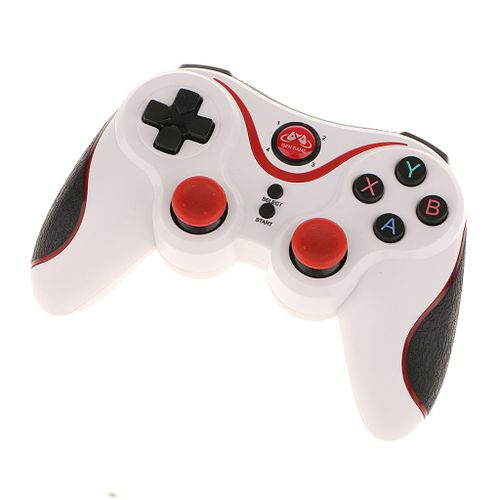 Manette Sans Fil Bluetooth Contrôleur De Jeu Joystick De Contrôle À Distance Pour Android Iphone Tablet Pc Console De Jeu Blanc