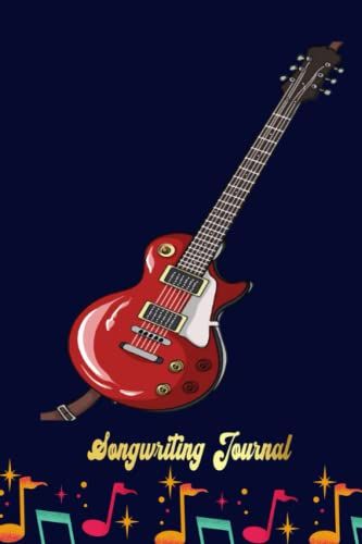 Musician - Cool Guitar Over Shoulder Design Songwriting Journal: Blank Sheet Music 100 Pages For Music, Writing Your Own Lyrics, Melodies And Chords, For Musicians, Chord
