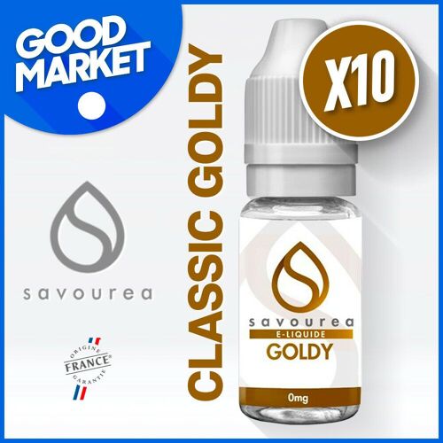 E-liquide Goldy 10ml - 16mg - Savourea - 10X10ml - Eliquide