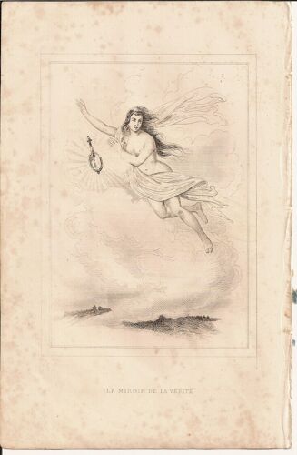 Florian, Fables (Illustrées Par Victor Adam), Le Miroir Et La Vérité.