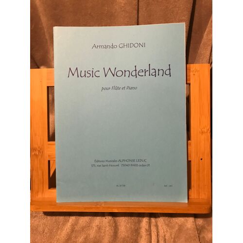 Armando Ghidoni Music Wonderland Partition Flûte Piano Éditions Leduc